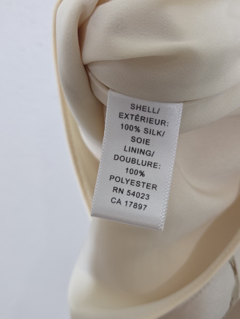 Vtg Y2K Banana Republic Silk Cream Floral Cowl Neck Tie Back Babydoll Tank Fairy - Picture 9 of 10